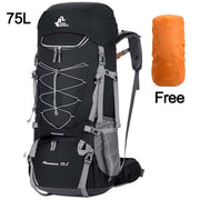 レインカバー付きバッグ　スポーツ アウトドア 旅行 登山大容量 75L ,65L